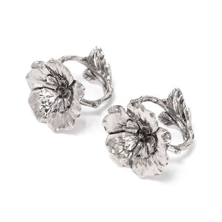 2 PCS ALLOY NAPKIN RING ROSE