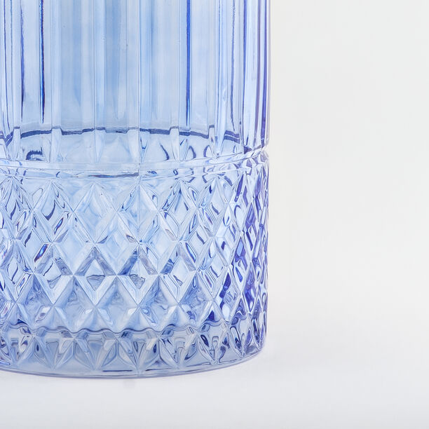 هومز سلة مهملات زجاج دايموند 18*18*26سم، أزرق image number 3