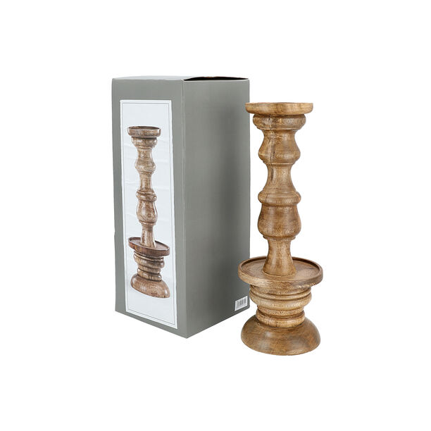 Tapper Candle Holder Wood  13.3*42.5 cm image number 4