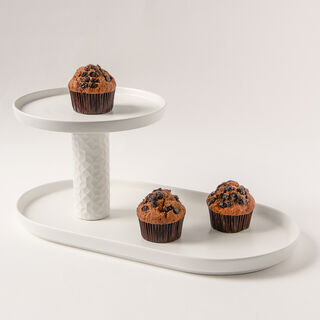 Safa'a white porcelain cake stand cake stand 51*45*39 cm