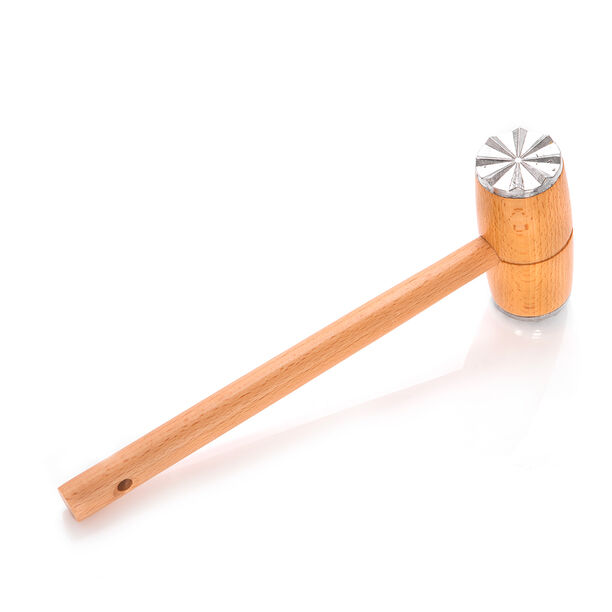 Alberto Aluminium Meat Mincer With Wooden Grip image number 1