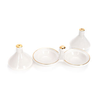 La Mesa  Salt & Pepper 2 Pieces Set Gold Plated