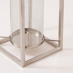 Homez stainless steel chrome candle holder 19.5*19.5*31cm image number 2