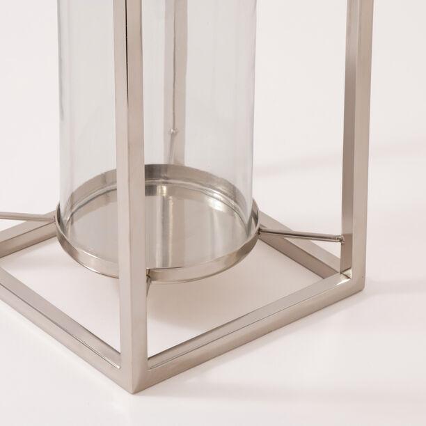 Homez stainless steel chrome candle holder 19.5*19.5*31cm image number 2