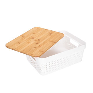 Infinty Basket With Bamboo Lid