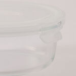 Alberto glass round food container 950ml with lid vent image number 2