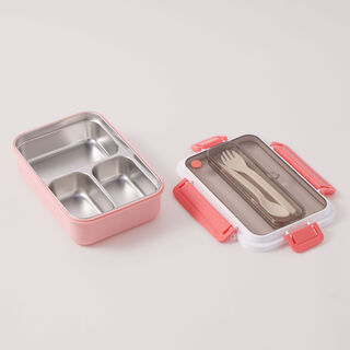 Alberto stainless steel lunchbox, pink 1200ml
