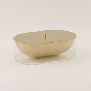 Luster Collection La Mesa Food Container Stainless Steel & Acrylic