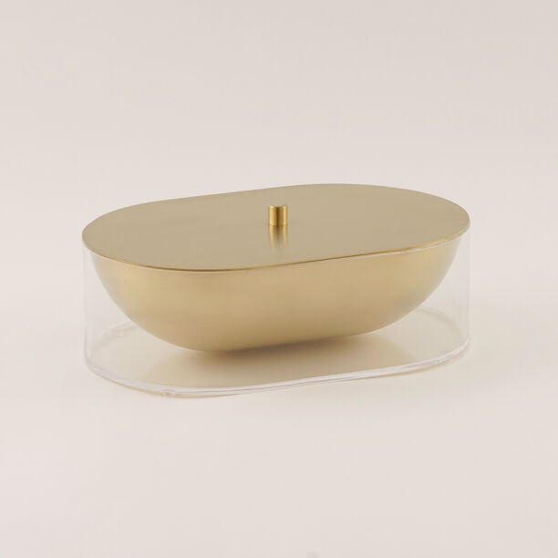 Luster Collection La Mesa Food Container Stainless Steel & Acrylic image number 0