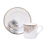 La Mesa Gold Leaf Coffee Cup Set 12 Pieces  image number 1