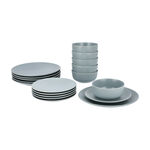 La Mesa grey stoneware 18 pc Dinner set image number 0