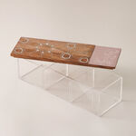 La Mesa Metal Serving Box With Lid 35*12*10Cm, Gold image number 1