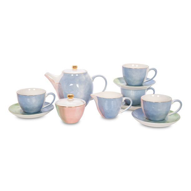 English Tea Set Serve 4 Ppl Colors Of Paradise 11Pc image number 1