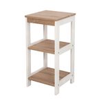 3 Shelf Tier Bamboo White 30X30X62 image number 0