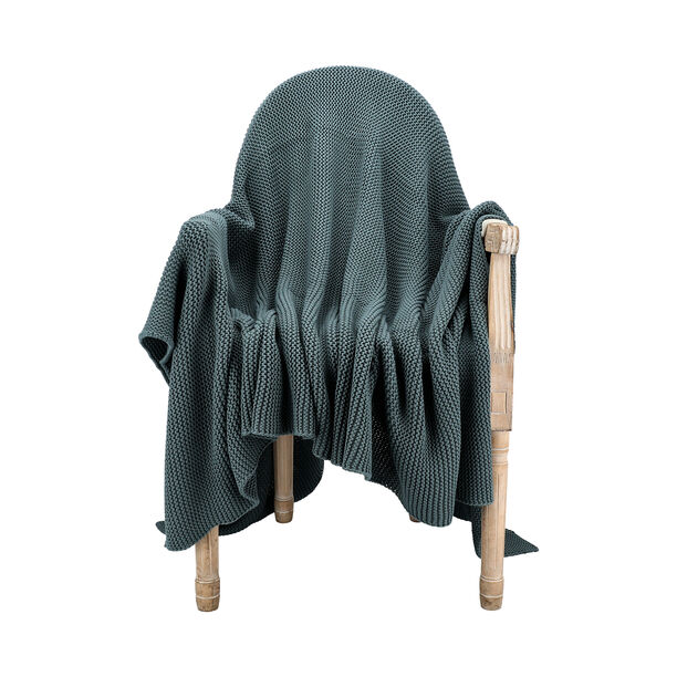 100% Cotton Knitted Throw image number 2