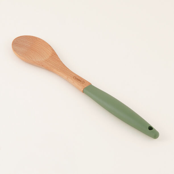 Alberto Wooden Serving Spoon, Green, 37 Cm image number 0