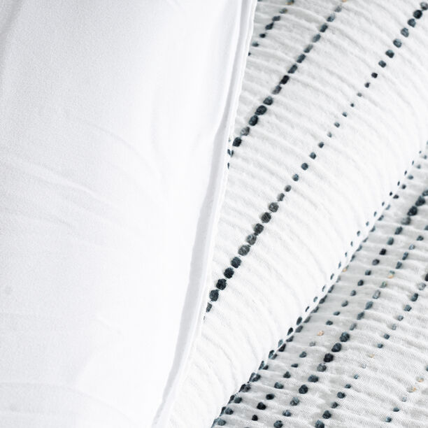 Cottage 6pcs stripes white queen comforter set, 200*240cm image number 6
