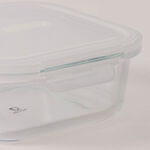  البرتو حافظة طعام زجاج مربعة 1100 مل مع غطاء بفتحة تهوية image number 3