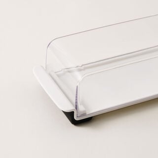 OXO plastic wide butter dish server, 226g, 7.9"* 3.7"* 2.4"
