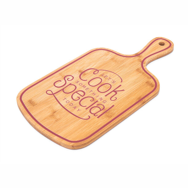Alberto Bamboo Cutting Board With Handle Pink image number 0