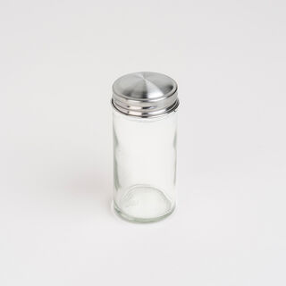 Alberto glass spice jar set with bamboo stand 5 pcs