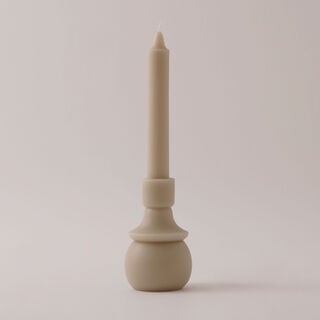 Homez Soya Wax Mono Candle, Beige 8*30Cm