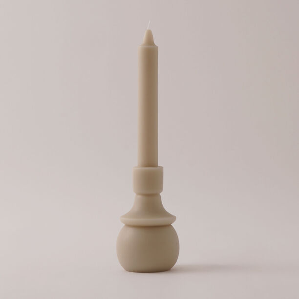 Homez Soya Wax Mono Candle, Beige 8*30Cm image number 0