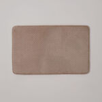 كوتاج دعاسة حمام ميموري فوم بوليستر، بيج 50*80*1.2 سم image number 0