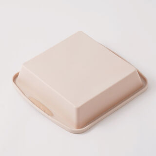 Alberto slilicone 8" square baking mold 30.5*25.5*6.5cm, beige