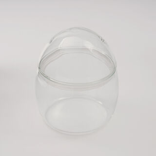 دلتي وعاء مكسرات بغطاء أكريليك 13*13*15سم