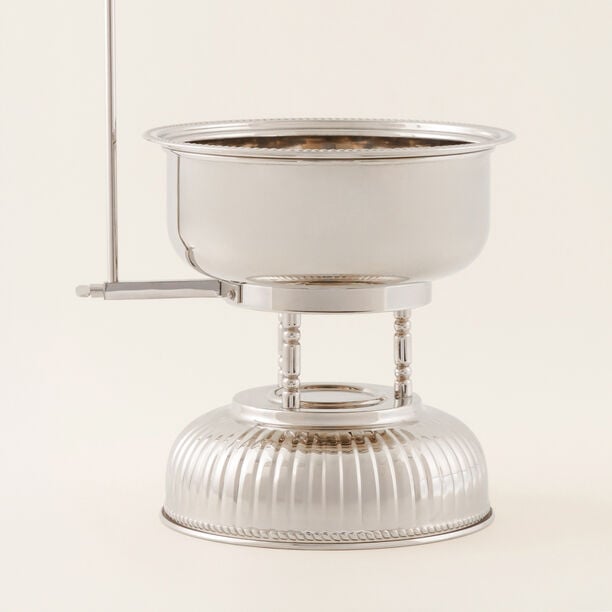 La Mesa Stainless Steel Round Chefing Dish With Hanger 5L, Silver image number 2