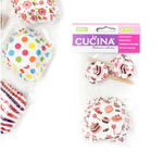 24 Pieces Cup Cake Forms With Stick Assorted Designs 5 Cm image number 0