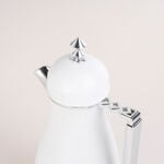 Dallaty 2 Pieces Plastic Vacuum Flask Koufa White & Silver 1L image number 3