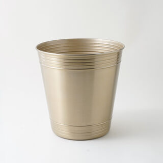  هومز سلة نفايات ستانلس ستيل، ذهبي 25*25*25 سم