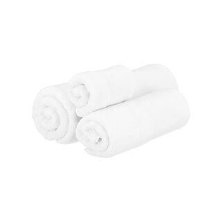 100% cotton, embroidered hand towel, white 30*50 cm