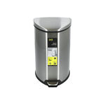 EKO LUNA METAL PEDAL BINS SILVER image number 1