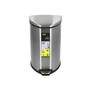 EKO LUNA METAL PEDAL BINS SILVER