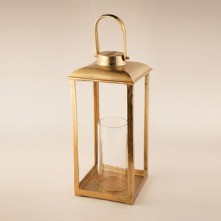 Lucerna Ramadan Lanterns Aluminum, Gold 20.5*9.75*9.75Cm