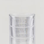 هومز فازة زجاج فضي مضلّع 15*15*34.3 سم image number 2