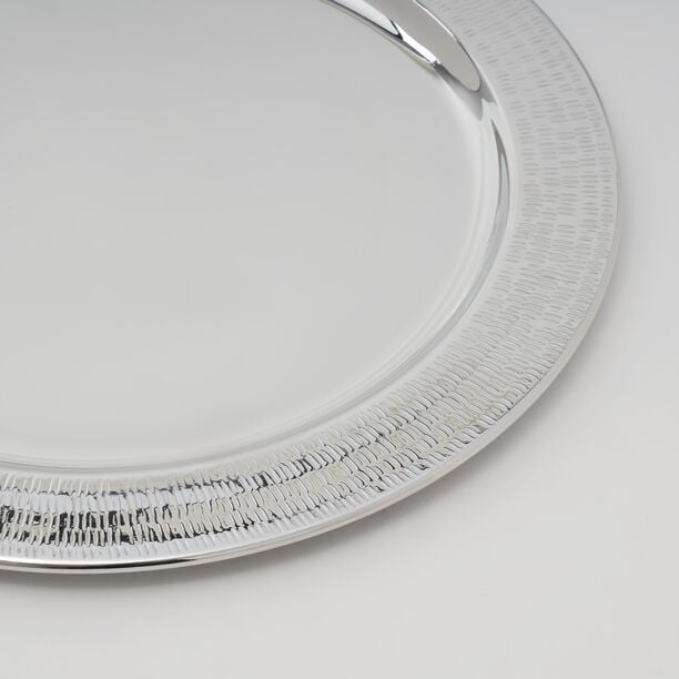 Pearl La Mesa Charger Plate Nickel Plated With Decoration, 36 cm image number 1