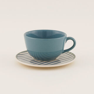 "Rio Geo Blue 20 Piece Dinner Set for 4 People