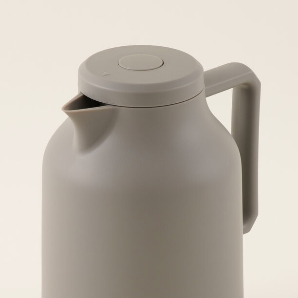 دلتي دلة شاي بلاستيك 1 لتر، رمادي image number 2