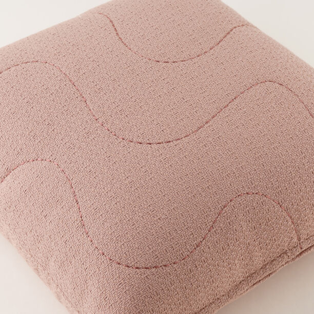 Homez Mauve Abstract Line Cushion Cover, 45*45Cm image number 3