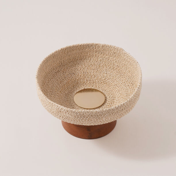 لا ميسا وعاء تقديم خشب 12*20*20سم، بيج image number 1