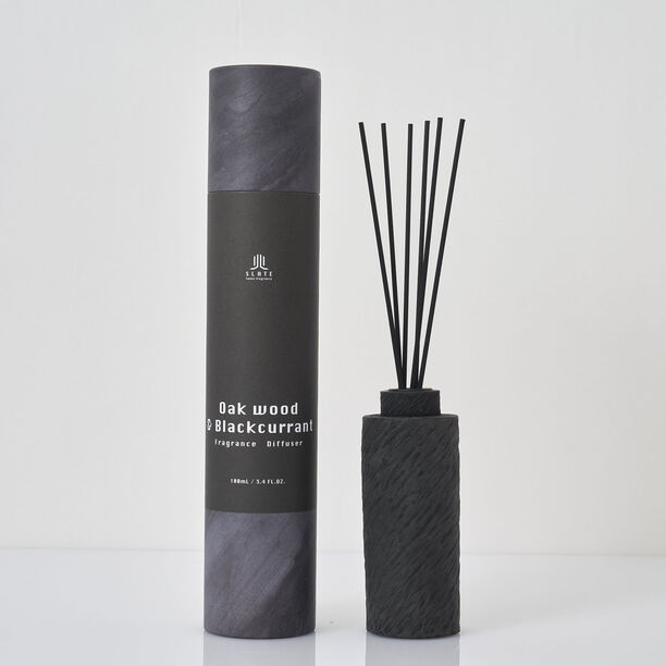 Diffuser 100ml oak wood & blackcurrant fragrance in black image number 0
