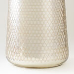 Homez gold side table glass and marble 54*48*48cm image number 3