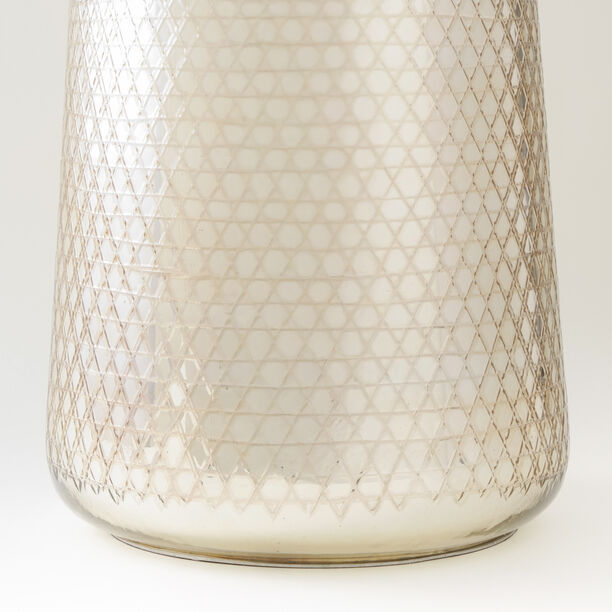 Homez gold side table glass and marble 54*48*48cm image number 3