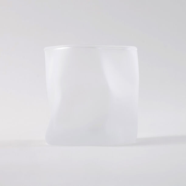 La Mesa 4 Pcs Tumbler Glass Set, Frosted White 8.5*8.5*8.5 Cm image number 3