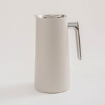 Dallaty 1L light grey steel vacuum flask with wooden handle image number 1