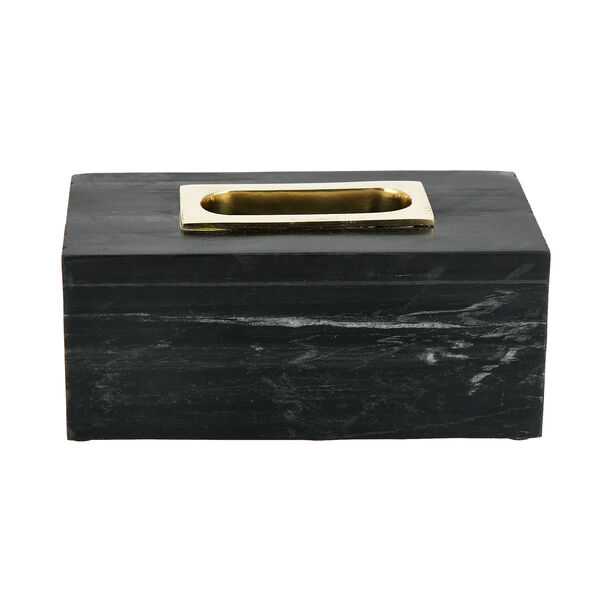 Tissue Box Marble Black image number 2